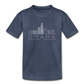 Omaha, Nebraska Toddler T-Shirt - Skyline Omaha Toddler Tee