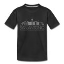 San Antonio, Texas Toddler T-Shirt - Skyline San Antonio Toddler Tee - black