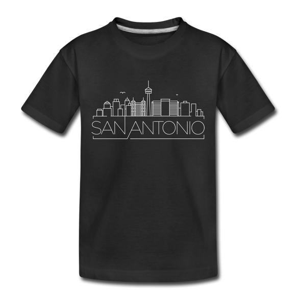 San Antonio, Texas Toddler T-Shirt - Skyline San Antonio Toddler Tee - black