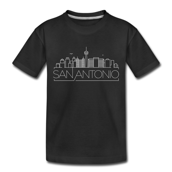 San Antonio, Texas Toddler T-Shirt - Skyline San Antonio Toddler Tee - black