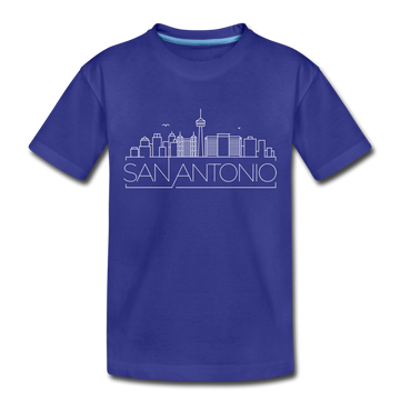 San Antonio, Texas Toddler T-Shirt - Skyline San Antonio Toddler Tee - royal blue