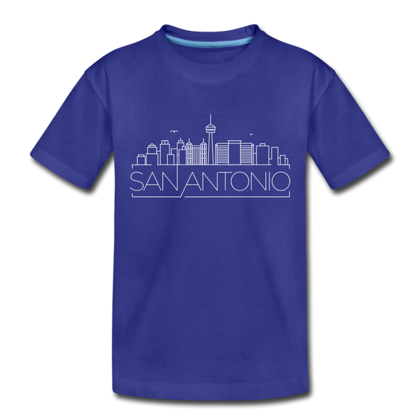 San Antonio, Texas Toddler T-Shirt - Skyline San Antonio Toddler Tee - royal blue