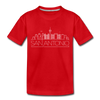 San Antonio, Texas Toddler T-Shirt - Skyline San Antonio Toddler Tee - red