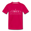 San Antonio, Texas Toddler T-Shirt - Skyline San Antonio Toddler Tee - dark pink
