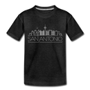 San Antonio, Texas Toddler T-Shirt - Skyline San Antonio Toddler Tee - charcoal gray