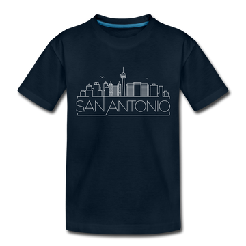 San Antonio, Texas Toddler T-Shirt - Skyline San Antonio Toddler Tee - deep navy