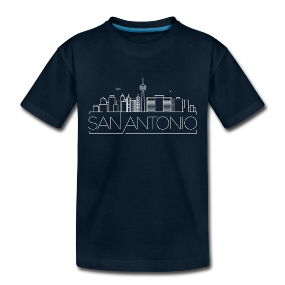 San Antonio, Texas Toddler T-Shirt - Skyline San Antonio Toddler Tee - deep navy