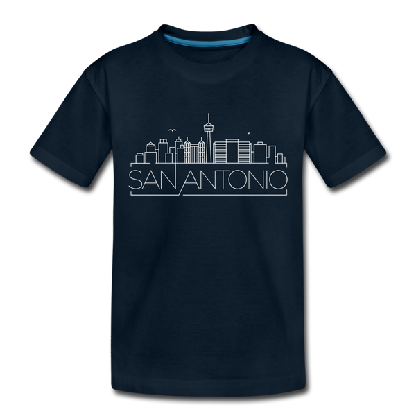 San Antonio, Texas Toddler T-Shirt - Skyline San Antonio Toddler Tee - deep navy