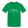 San Antonio, Texas Toddler T-Shirt - Skyline San Antonio Toddler Tee - kelly green