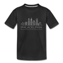 Philadelphia, Pennsylvania Toddler T-Shirt - Skyline Philadelphia Toddler Tee - black