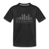 Philadelphia, Pennsylvania Toddler T-Shirt - Skyline Philadelphia Toddler Tee - black