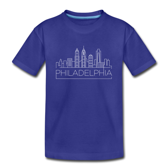 Philadelphia, Pennsylvania Toddler T-Shirt - Skyline Philadelphia Toddler Tee - royal blue