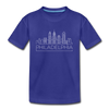 Philadelphia, Pennsylvania Toddler T-Shirt - Skyline Philadelphia Toddler Tee - royal blue