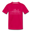 Philadelphia, Pennsylvania Toddler T-Shirt - Skyline Philadelphia Toddler Tee - dark pink