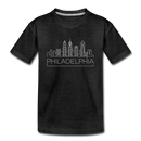 Philadelphia, Pennsylvania Toddler T-Shirt - Skyline Philadelphia Toddler Tee - charcoal gray