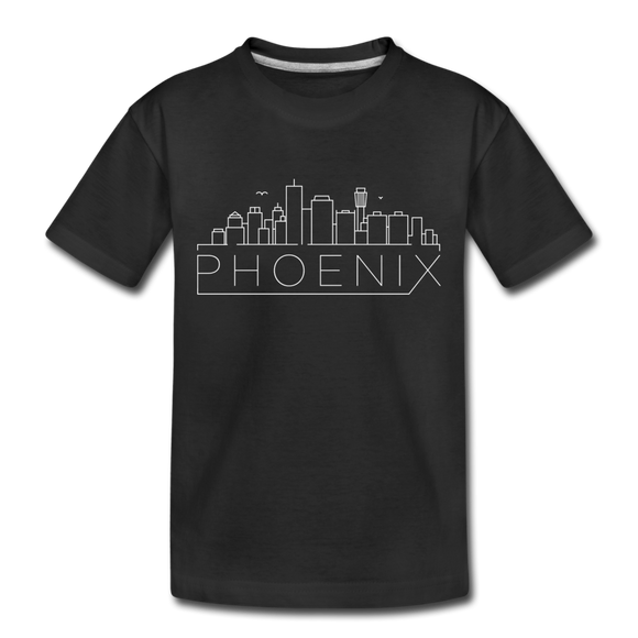 Phoenix, Arizona Toddler T-Shirt - Skyline Phoenix Toddler Tee - black