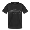 Phoenix, Arizona Toddler T-Shirt - Skyline Phoenix Toddler Tee - black