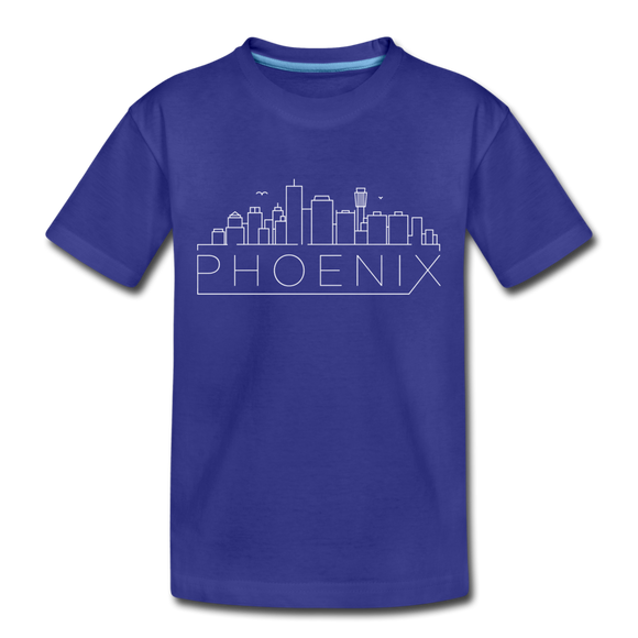 Phoenix, Arizona Toddler T-Shirt - Skyline Phoenix Toddler Tee - royal blue