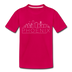 Phoenix, Arizona Toddler T-Shirt - Skyline Phoenix Toddler Tee - dark pink