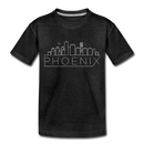 Phoenix, Arizona Toddler T-Shirt - Skyline Phoenix Toddler Tee - charcoal gray