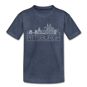 Pittsburgh, Pennsylvania Toddler T-Shirt - Skyline Pittsburgh Toddler Tee