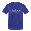 Sacramento, California Toddler T-Shirt - Skyline Sacramento Toddler Tee