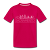 Sacramento, California Toddler T-Shirt - Skyline Sacramento Toddler Tee - dark pink