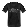 Sacramento, California Toddler T-Shirt - Skyline Sacramento Toddler Tee - charcoal gray