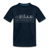 Sacramento, California Toddler T-Shirt - Skyline Sacramento Toddler Tee - deep navy