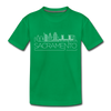 Sacramento, California Toddler T-Shirt - Skyline Sacramento Toddler Tee - kelly green