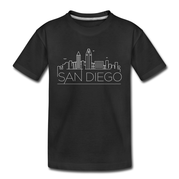 San Diego, California Toddler T-Shirt - Skyline San Diego Toddler Tee - black