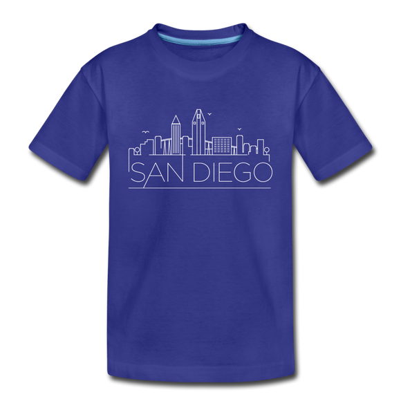 San Diego, California Toddler T-Shirt - Skyline San Diego Toddler Tee - royal blue