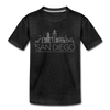 San Diego, California Toddler T-Shirt - Skyline San Diego Toddler Tee - charcoal gray