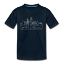 San Diego, California Toddler T-Shirt - Skyline San Diego Toddler Tee - deep navy