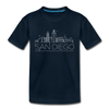 San Diego, California Toddler T-Shirt - Skyline San Diego Toddler Tee - deep navy