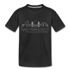 San Francisco, California Toddler T-Shirt - Skyline San Francisco Toddler Tee - black