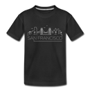 San Francisco, California Toddler T-Shirt - Skyline San Francisco Toddler Tee - black