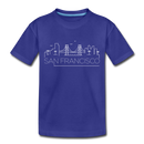 San Francisco, California Toddler T-Shirt - Skyline San Francisco Toddler Tee - royal blue