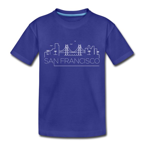 San Francisco, California Toddler T-Shirt - Skyline San Francisco Toddler Tee - royal blue