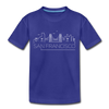 San Francisco, California Toddler T-Shirt - Skyline San Francisco Toddler Tee - royal blue