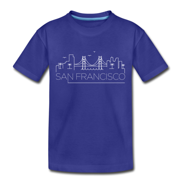 San Francisco, California Toddler T-Shirt - Skyline San Francisco Toddler Tee - royal blue