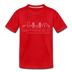 San Francisco, California Toddler T-Shirt - Skyline San Francisco Toddler Tee - red