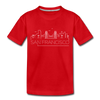 San Francisco, California Toddler T-Shirt - Skyline San Francisco Toddler Tee