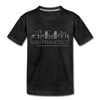 San Francisco, California Toddler T-Shirt - Skyline San Francisco Toddler Tee - charcoal gray