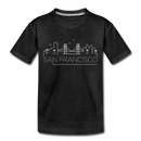San Francisco, California Toddler T-Shirt - Skyline San Francisco Toddler Tee - charcoal gray