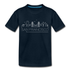 San Francisco, California Toddler T-Shirt - Skyline San Francisco Toddler Tee - deep navy