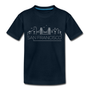 San Francisco, California Toddler T-Shirt - Skyline San Francisco Toddler Tee - deep navy