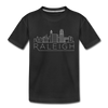 Raleigh, North Carolina Toddler T-Shirt - Skyline Raleigh Toddler Tee - black