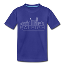 Raleigh, North Carolina Toddler T-Shirt - Skyline Raleigh Toddler Tee - royal blue
