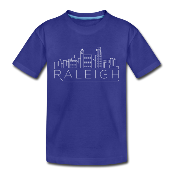 Raleigh, North Carolina Toddler T-Shirt - Skyline Raleigh Toddler Tee - royal blue